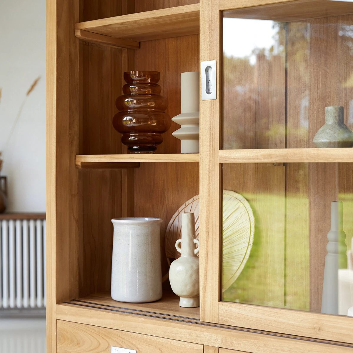 Coffee Tek - Vaisselier En Teck Massif 160 Cm 8 Coffee Tek - Vaisselier En Teck Massif 160 Cm – Image 6