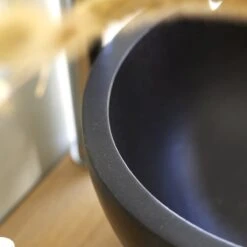 Isa - Vasque En Terrazzo Black -Magasin De Meubles 1200 1200 vasque en terrazzo isa black 2