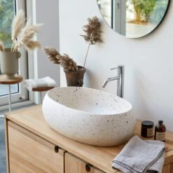 Orion - Vasque En Terrazzo Confetti -Magasin De Meubles 1200 1200 vasque en terrazzo orion confetti 3