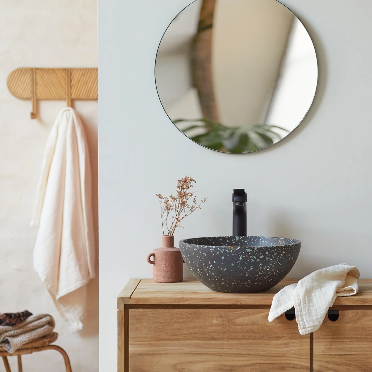 Micha - Vasque Ronde En Terrazzo Confetti 6 Micha - Vasque Ronde En Terrazzo Confetti – Image 4