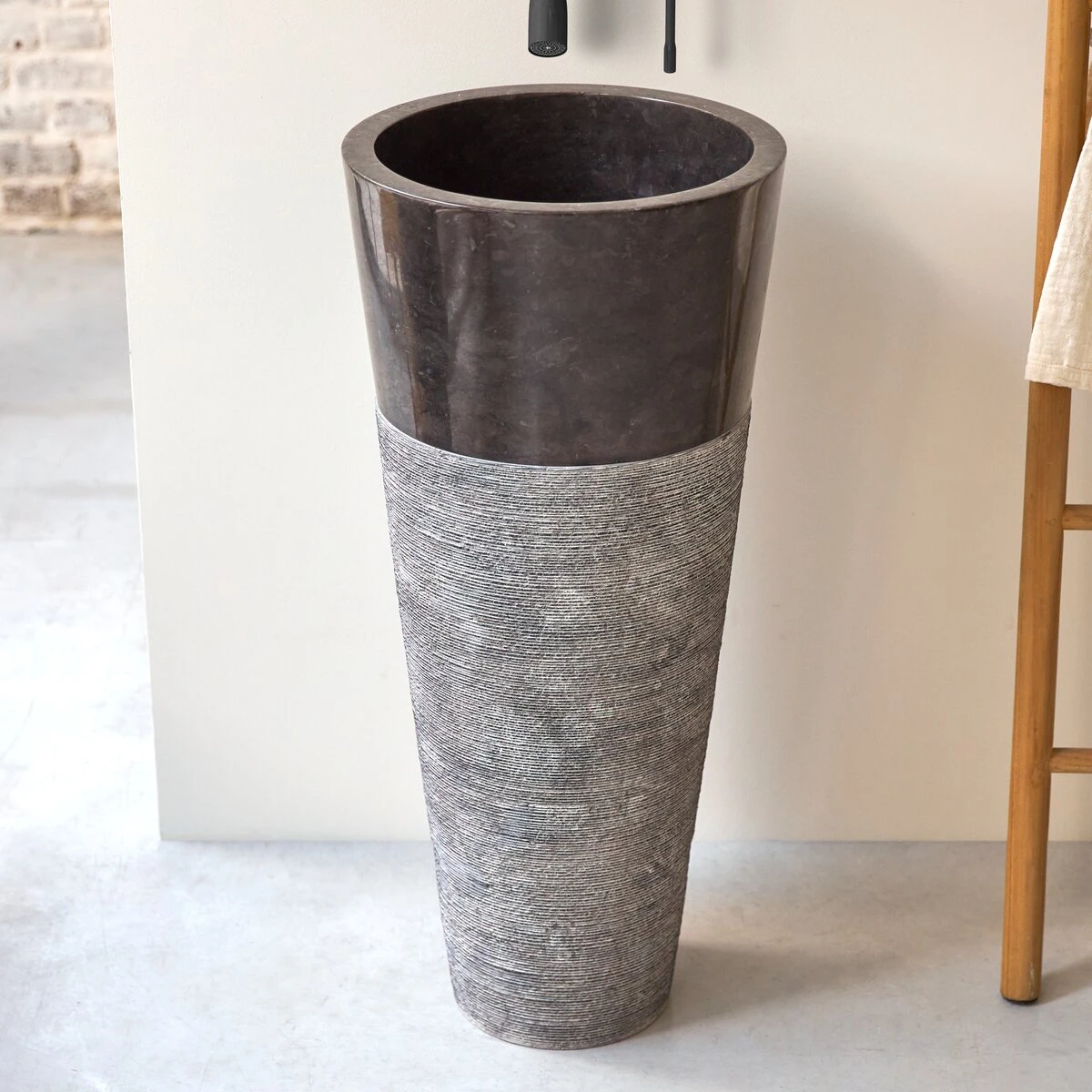 Koni - Vasque Sur Pied En Marbre 7 Koni - Vasque Sur Pied En Marbre – Image 5