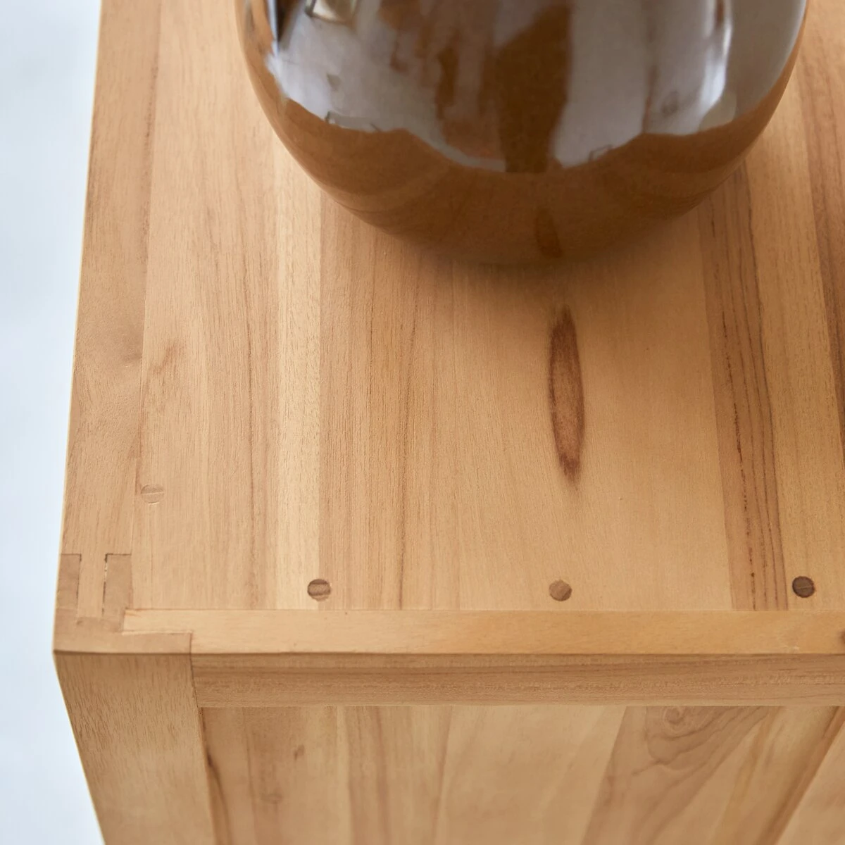 Coffee Tek - Vitrine En Teck Massif 120 Cm 8 Coffee Tek - Vitrine En Teck Massif 120 Cm – Image 6