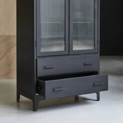 Emil - Vitrine Haute En Métal 13 Emil - Vitrine Haute En Métal -Magasin De Meubles 1200 1200 vitrine haute en metal emil 4