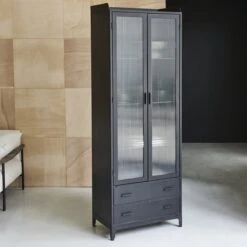 Emil - Vitrine Haute En Métal 14 Emil - Vitrine Haute En Métal -Magasin De Meubles 1200 1200 vitrine haute en metal emil 5