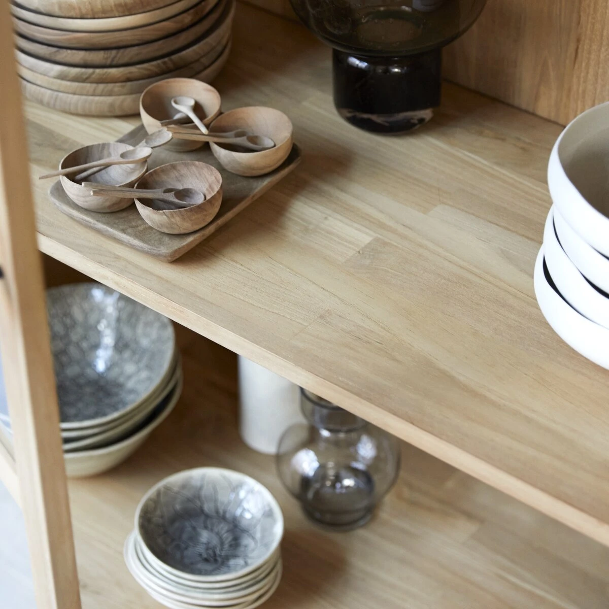 Babeth - Vitrine Haute En Teck Massif 4 Babeth - Vitrine Haute En Teck Massif – Image 2