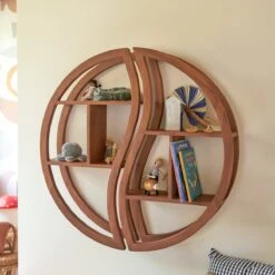 Ying Yang - Etagère Murale Enfant En Teck Massif -Magasin De Meubles 1200 1200 ying yang etagere murale enfant en teck massif 3